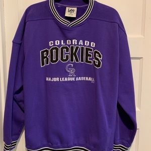 Colorado Rockies Vintage Purple Pullover